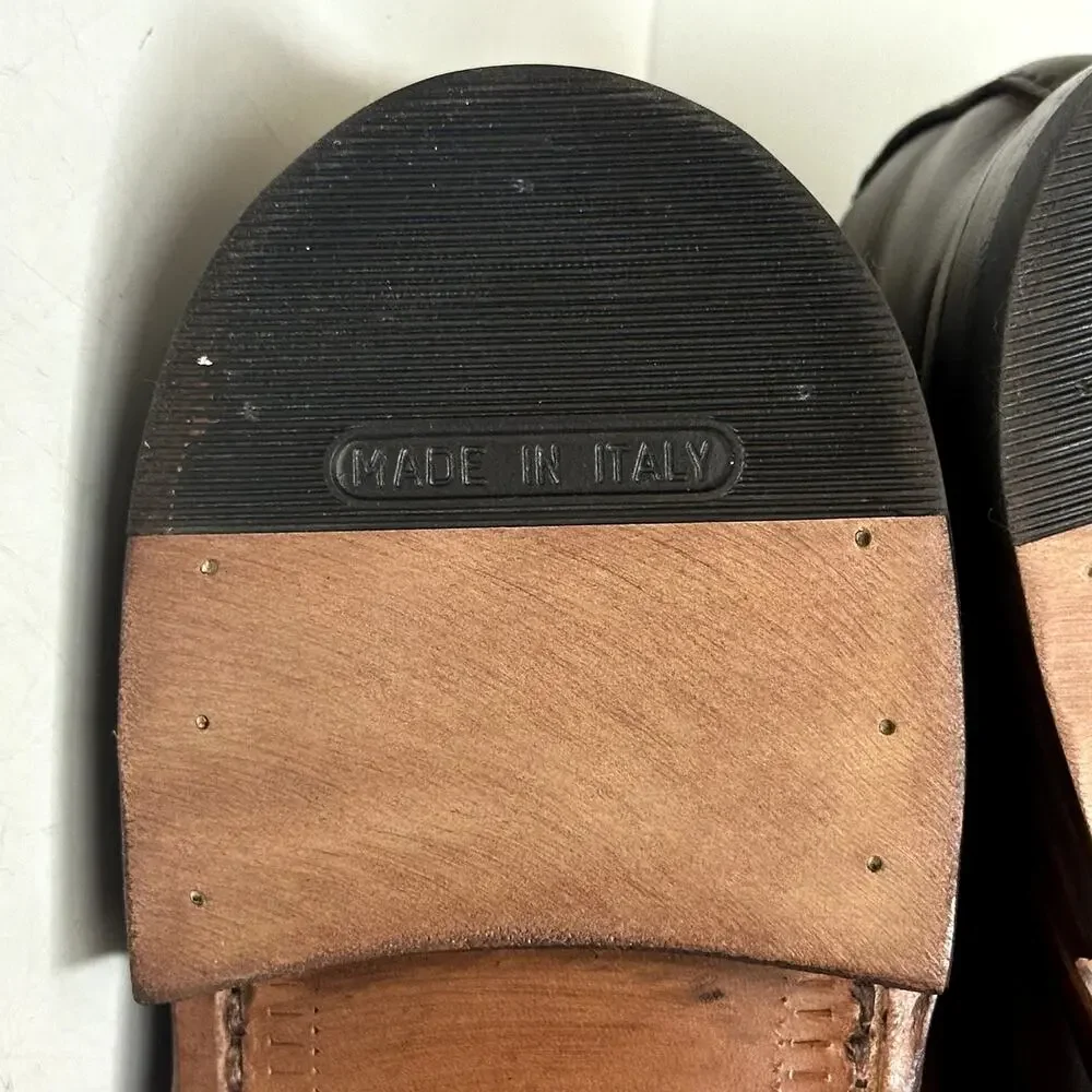 NEW HEELS Rancourt & Co. Oxford Heritage Brown Made in Maine USA 10 D